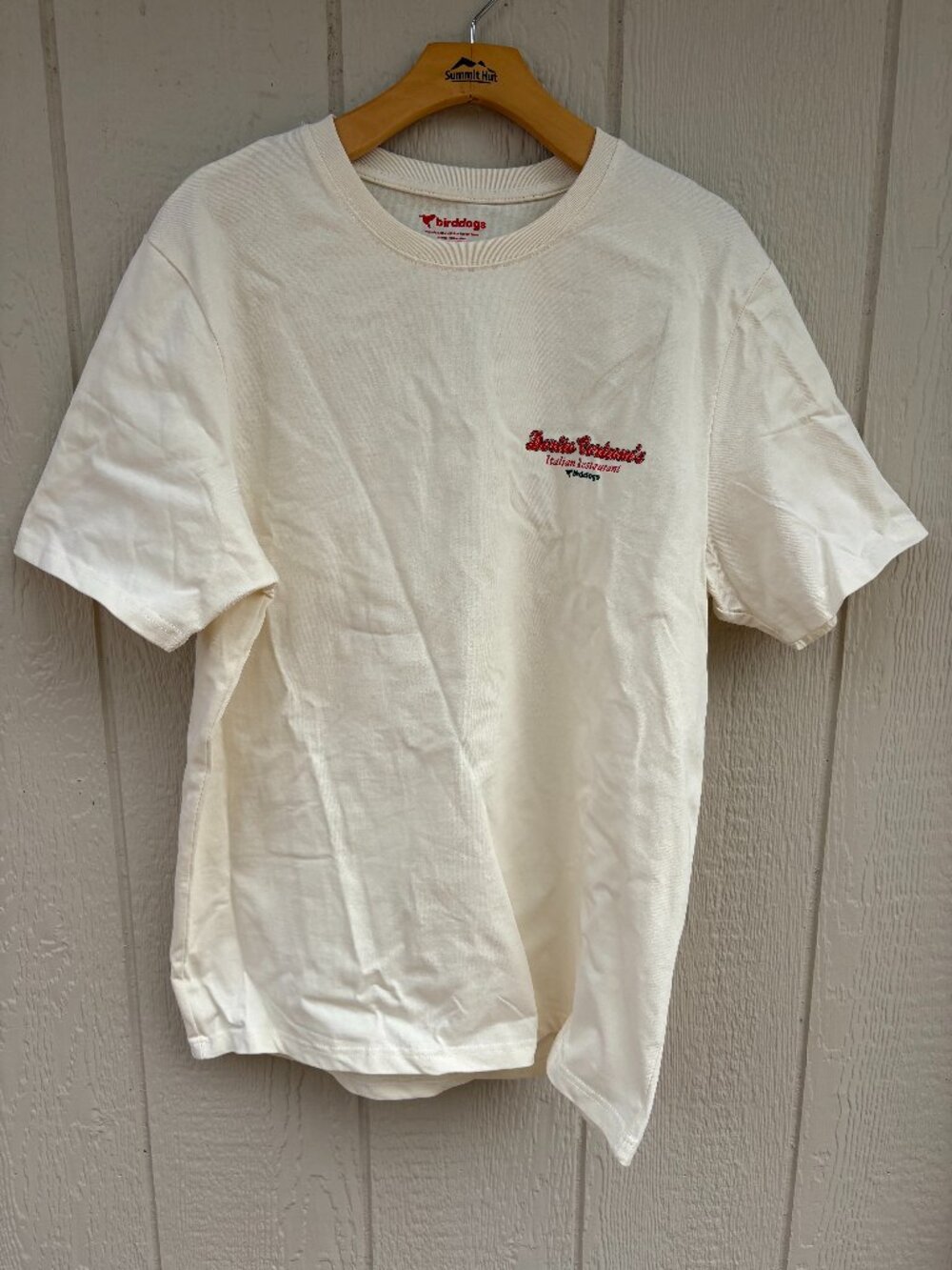 Birddogs Dorito Corleone's Graphic T-Shirt Men's XL Cream Italian Restaurant NYC